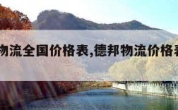 德邦物流全国价格表,德邦物流价格表2023