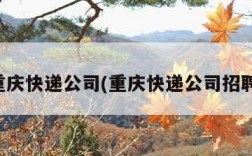 重庆快递公司(重庆快递公司招聘)