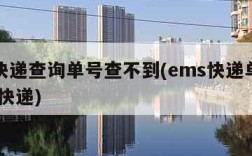 中通快递查询单号查不到(ems快递单号查询 查快递)