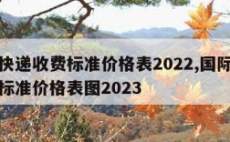 国际快递收费标准价格表2022,国际快递收费标准价格表图2023